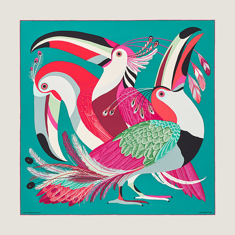 HERMES - HERMES トランプ 2018 Toucans de Paradis scarf 90 | Hermès Singapore